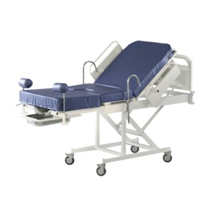 Кровать медицинская для родовспоможения КМР139-МСК в комплекте с боковыми ограждениями, матрацем (регулировка спинной секции на пневмопружине)
