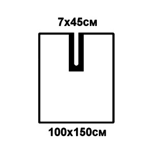 Простыни 3-х слойные, TLN пл.74г/кв.м с U-вырезом адгез. стер.